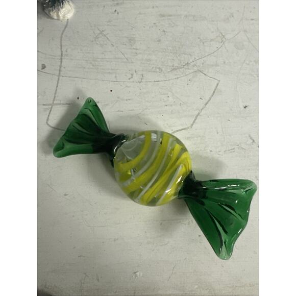 Vintage Murano Style Hand Blown Glass Candy Paperweight 6.75” Large - Picture 2 of 6